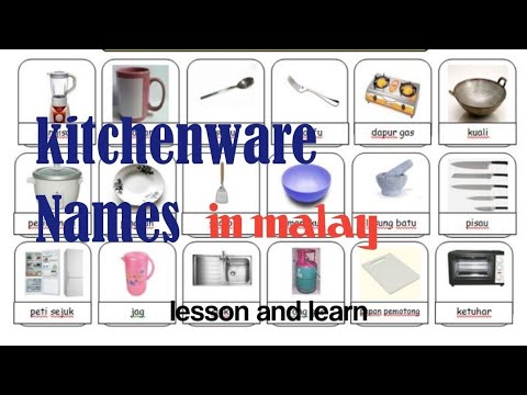 kitchenware learn malay part (1) #malaylanguage #learning