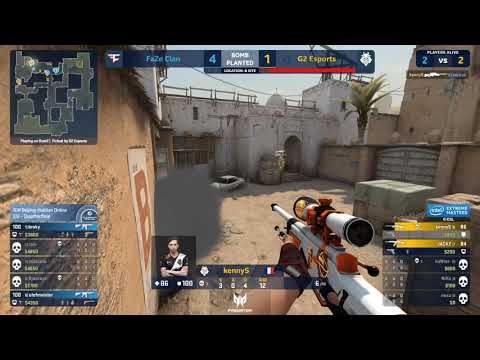 kennyS shooting gallery vs faze @dust_2 | IEM Beijing 2020
