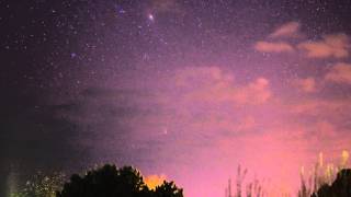 preview picture of video '2013-03-31 Panstarrs and M31 set at evening (270x timelapse)'