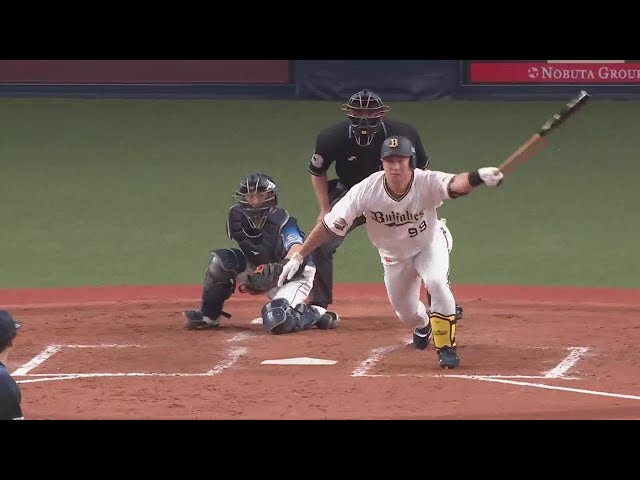 【5回裏】バファローズ・杉本裕太郎 三遊間を破るタイムリーヒットを放つ!! 2022年4月16日 オリックス・バファローズ 対 埼玉西武ライオンズ