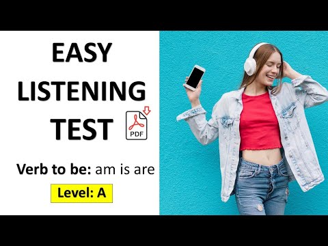 Listen and Answer + pdf - A1 Level Listening Exercise - Easy English Lesson