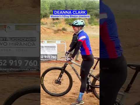 Deanna Clark racing at the 2023 IFSS  Dryland Dog Mushing World Championships in Ólvega, Spain!