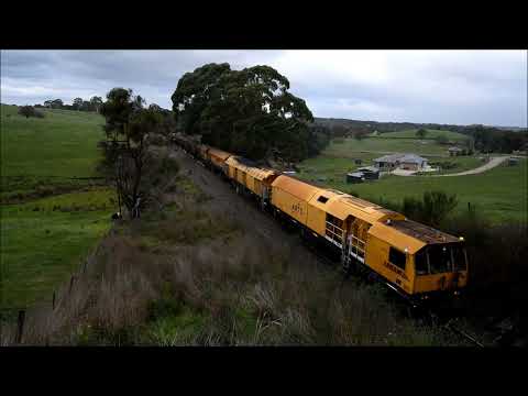 Loram Rail Grinder MMY529 grinding from Keswick to Balhannah, South Australia 18/06/23