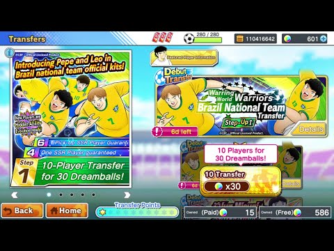 AM I LUCKY?270DB FOR LEO AND PEPE!!! Captain Tsubasa Dream Team