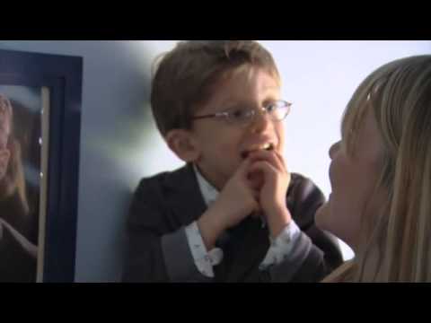 Houston looking at his mom