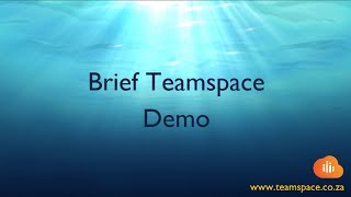 Teamspace - Brief User Demo