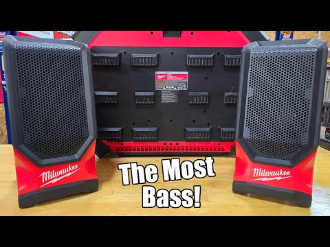 Low Volume Bass! Milwaukee Tool M18 Bluetooth Jobsite Speaker 2954-20