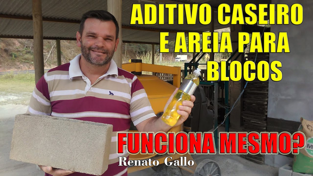 ADITIVO CASEIRO E AREIA PARA BLOCOS - FUNCIONA MESMO?