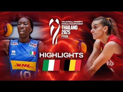 Italy 🇮🇹 vs. Belgium 🇧🇪 - Highlights | Women's World Championships 2025