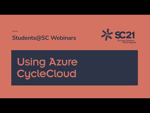 SCC: Using Azure CycleCloud