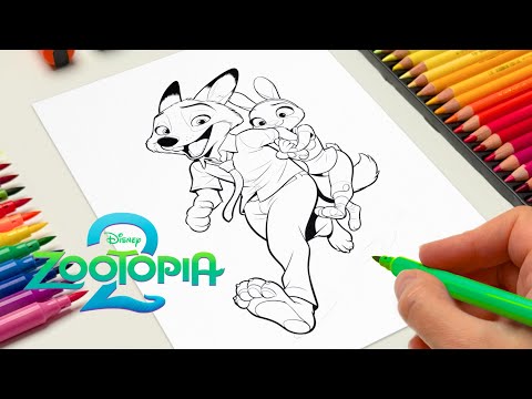 Free Printable Zootopia 2 Coloring Pages For Adults Right Now