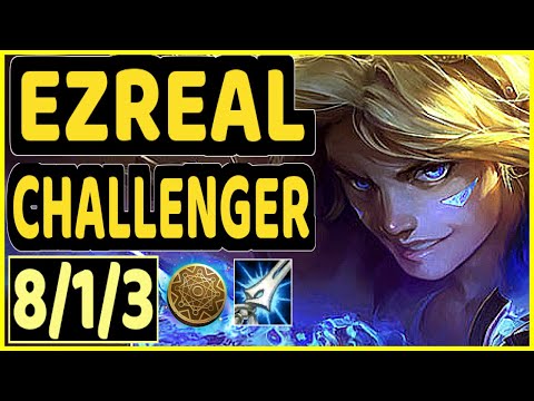 EVROT (EZREAL) - 8/1/3 KDA BOTTOM ADC CHALLENGER GAMEPLAY - BR