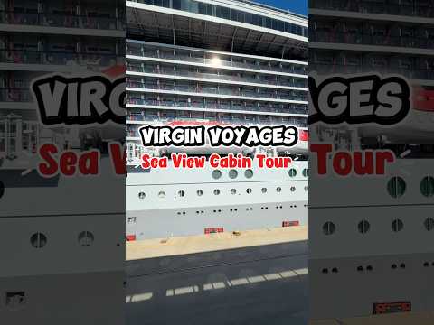 Thumbnail for Virgin Voyages Scarlet Lady Sea View Cabin Tour #cruiseship #cruise #travel #virginvoyages