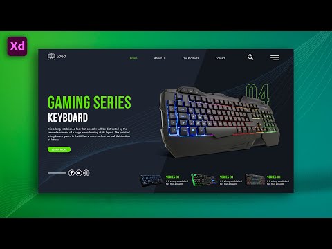 How To Design A STUNNING Landing Page in Adobe XD (2022) | Product Landing Page Design Tutorial