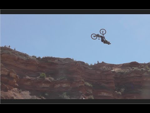 Louis Rebeoul 72 foot Canyon Gap Backflip Crash - Red Bull Rampage 2014