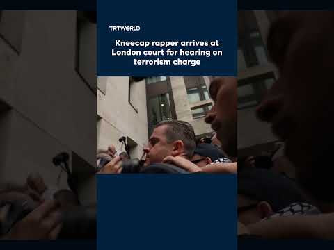 Kneecap rapper arrives at London court for hearing on terrorism charge