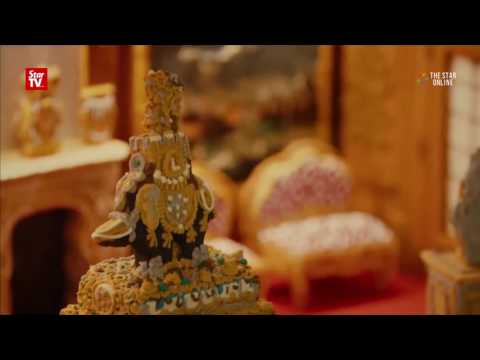 Gingerbread replica of historic English estate dazzles visitors