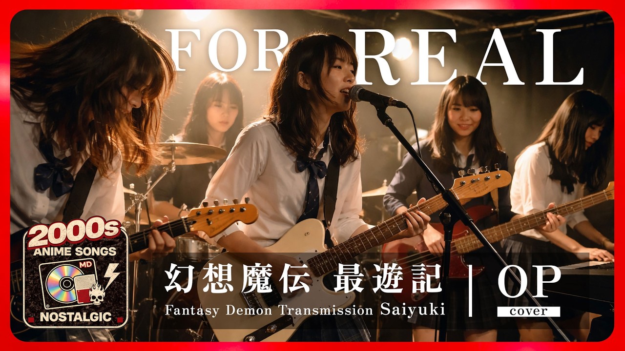 幻想魔伝 最遊記 1st OP｜FOR REAL（徳山秀典）｜懐かしの2000年代アニソンを女子高生バンドカバー【AI cover】Anime song Saiyuki