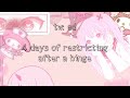 tw: ed | 4 days of restricting after a binge