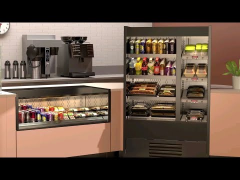 Structural Concepts MI33R 38" Self-Service Mobile Island Open Air Merchandiser, Self-Contained, Deck Only 2 image