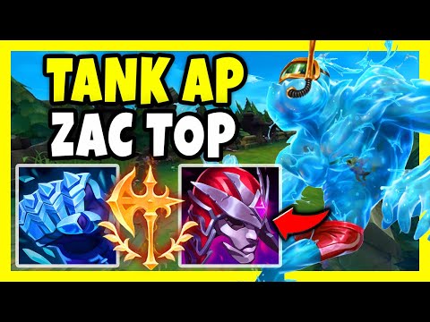 This Zac Top Build Will Take Over The Meta! Full Tank But Demonic Gives Him 300 Ap!