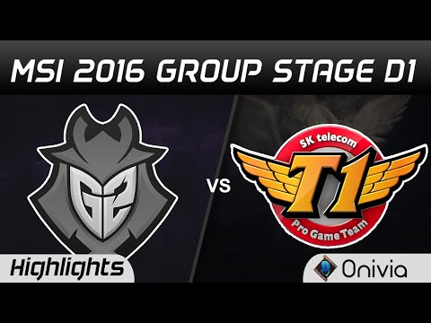G2 vs SKT Highlights MSI 2016 D1 G2 Esports vs SK Telecom T1