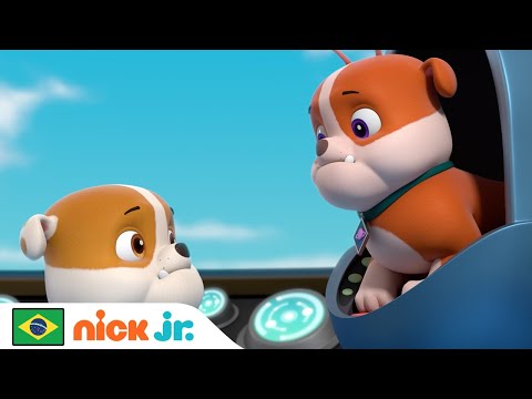 Patrulha Canina | Rubble Tem Um Gêmeo Alienígena Espacial! | Nick Jr. em Português
