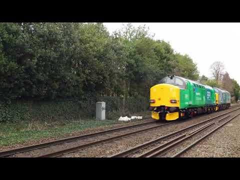 EuroPhoenix Class 37 - 37423 37218 - 0F38 Coleshill Parkway to Rectory Jn (Colwick Colas)