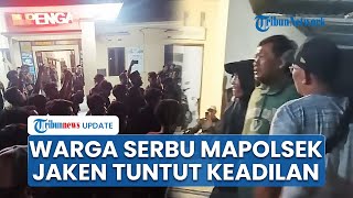 Warga Sriwedari Pati Geruduk Mapolsek Jaken Tuntut Keadilan Kasus Pengeroyokan Ringkus Pelaku