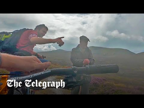 Mountain bikers bump into King Charles on Balmoral walk