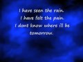 I have seen the rain by pink and her dad, james moore