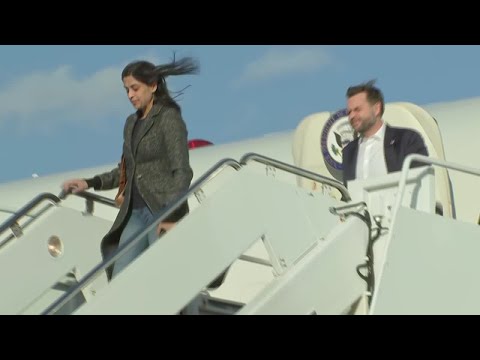JD Vance lands at Joint Base Andrews after visiting Italy, Armenia, and Azerbaijan