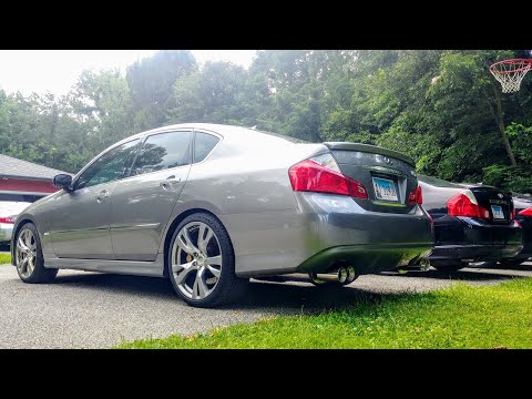 Infiniti M45 with Magnaflow 14816 Exhaust Mufflers. (Snippet) VK45DE Nissan V8