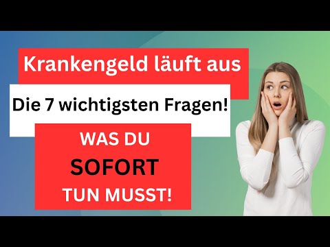 Sick pay is running out? What should I do? Act now! These are your 7 next steps!