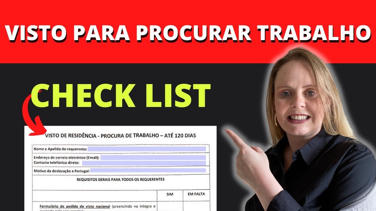 Check list - visto para procurar emprego em Portugal