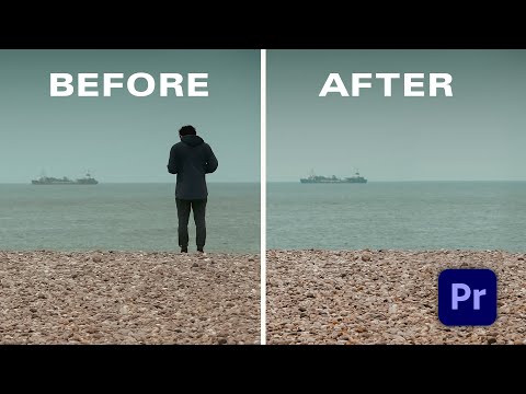 HOW TO Remove an Object from your VIDEO in Premiere Pro - EASY masking effect 2024