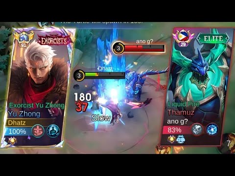 YU ZHONG BEST LATE GAME BUILD AGAINST THAMUZ! (must try)