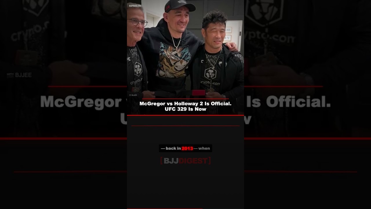 McGregor vs Holloway 2 Is Official #Shorts