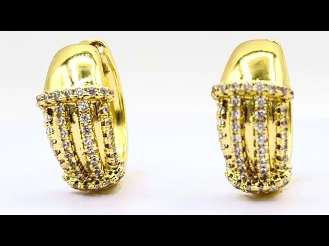 حلق رنا - مطلي بالذهب عيار18k