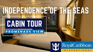 Cruise Ship Cabin Tours - Independence of the Seas Promenade View Cabin Tour - Cabin 7289 on Deck 7
