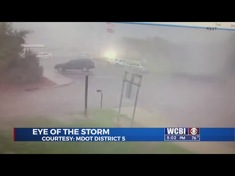 Video released of possible tornado going by MDOT office