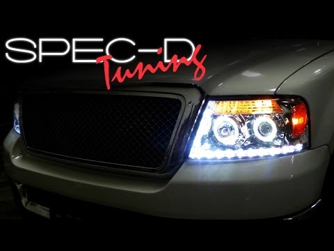 SPECDTUNING INSTALLATION VIDEO: 2004-2008 FORD F150 PROJECTOR HEADLIGHTS