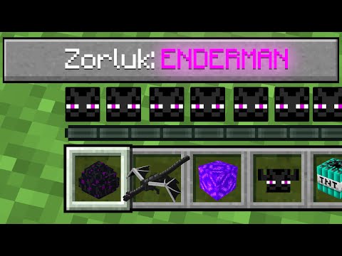 ISMETRG VS ENDERMAN ZORLUK - Minecraft