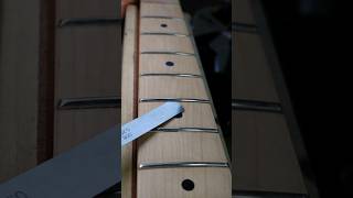Reseating Lifted Frets | The Step Before  Level and Crown #guitar #fender #stratocaster #telecaster
