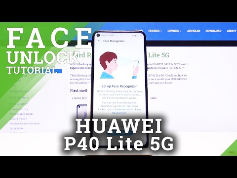 How to Activate Face Recognition in Huawei P40 Lite 5G - Set Up Face Unlock