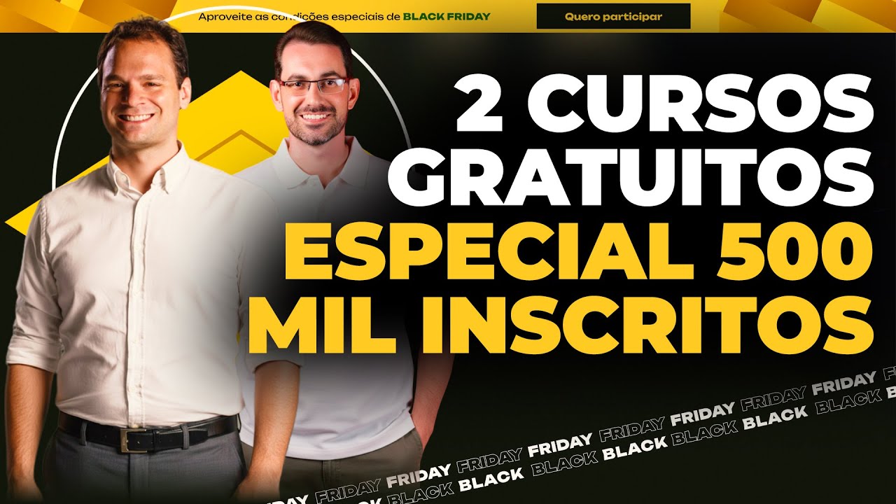 Cursos “Investindo em Fundos Imobiliários” e “Viva de Dividendos” GRÁTIS! | Especial 500 mil