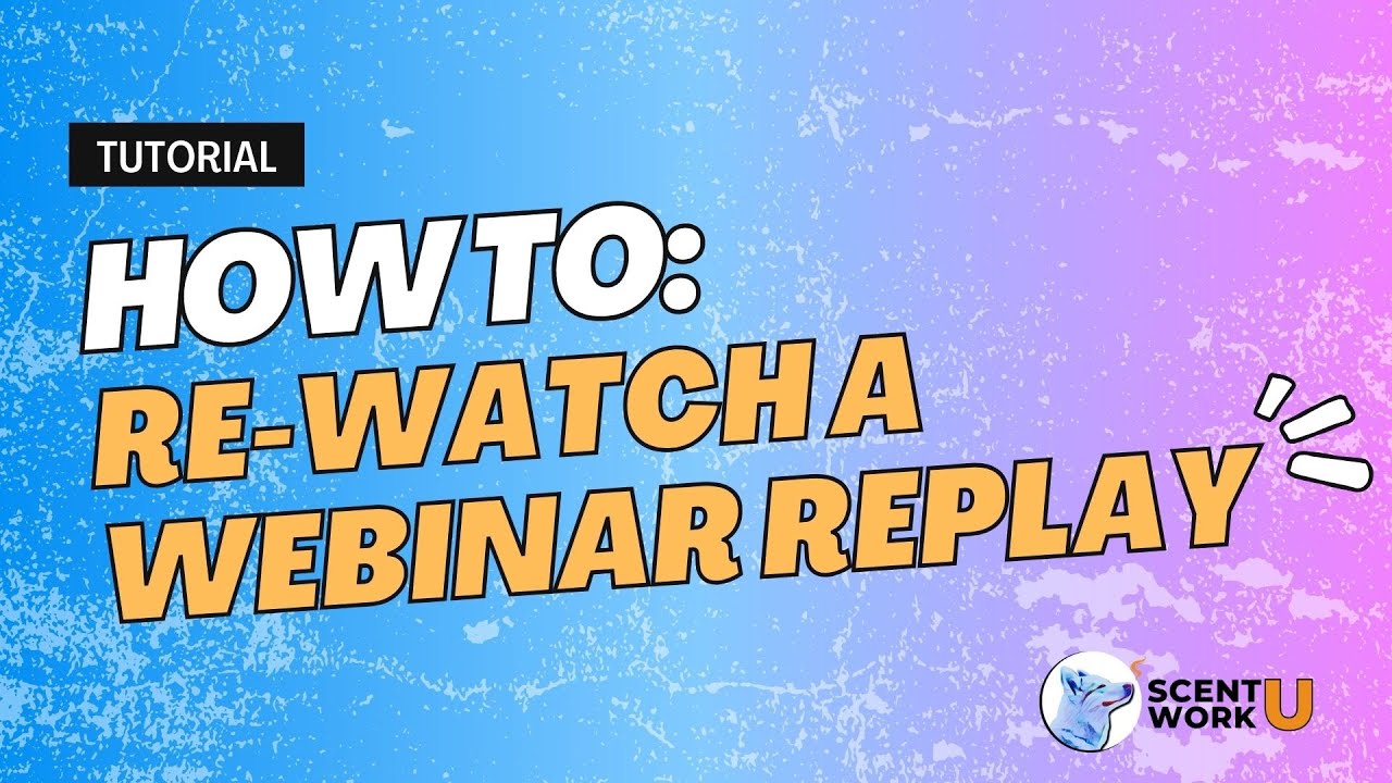 How to Re-Watch a Webinar Replay
