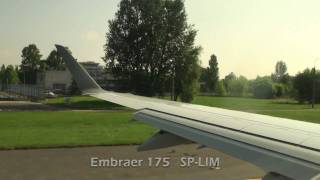 preview picture of video 'Embraer 175 SP-LIM take off runway 29 Okecie [HD 1080]'