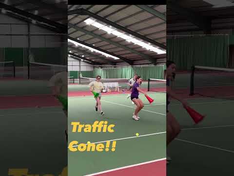 Ball, Cone & Hat Race #mytenniscoaching #shorts #tennisfun