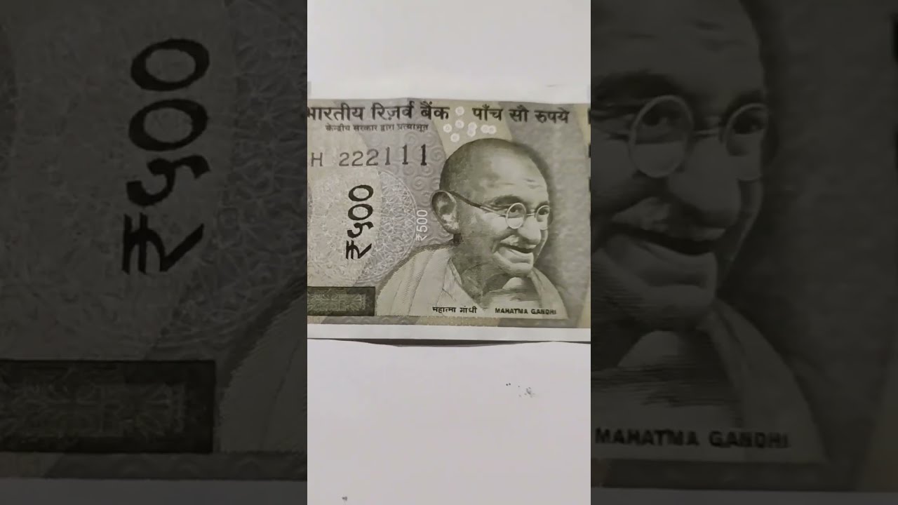222111 UNIQUE NUMBER 500 RUPEES NOTE INDIAN CURRENCY #shorts